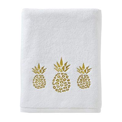 SKL Home Bath Towel, Cotton, White