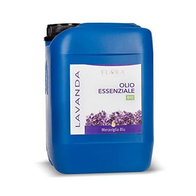 FLORA Meraviglia Blu Olio Essenziale Lavanda ibrida BIO 5L ml ITCDX Armonizzante rinfrescante e purificante - Aroma alimentare