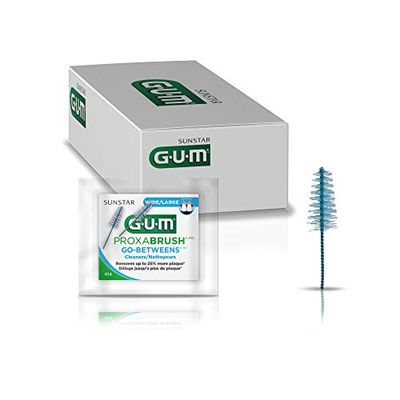 GUM - 614PAZ Proxabrush Go-Betweens Wide Interdentale Borstel Vullingen, Item 614 Professionele Monsters, 2 Vullingen per Pack, 18 Packs