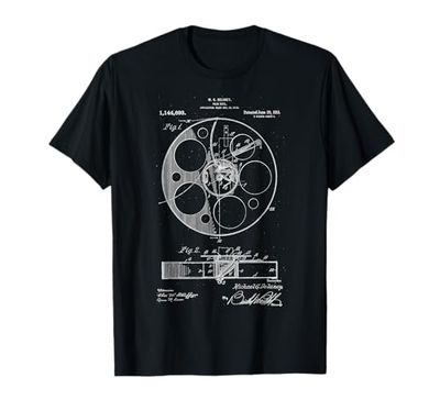Film Reel Patent vintage retrò Regista Regista, Film Maglietta