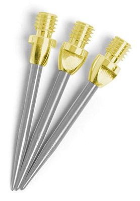 THOR-DARTS ®™ 12 Puntas Intercambiables (MS2gosi) (Dorado y Plateado 2BA Intercambiables, 12 Unidades = 4 Juegos) convertidor, Puntas de conversión, Puntas de Acero 2ba