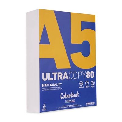 Colourbook® UltraCopy80 Papier d'impression multi-usages A5 80 g/m² 1 rampe de 500 feuilles