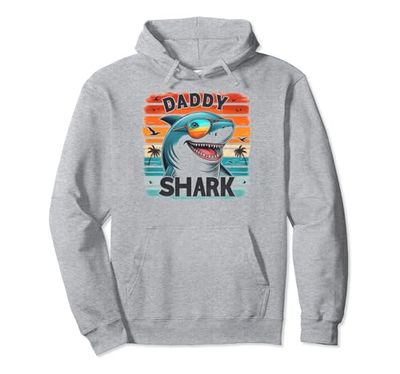 Divertida camiseta Daddy Shark Shark Family Shark con tiburones a juego con papá Sudadera con Capucha