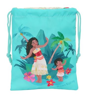 VAIANA - Lunchtas, pennenetui, kwaliteit en maximale duurzaamheid, voor maaltijden, vrije tijd, 20 x 25 cm, beige/blauw, Beige/Blauw, Standaard, Casual