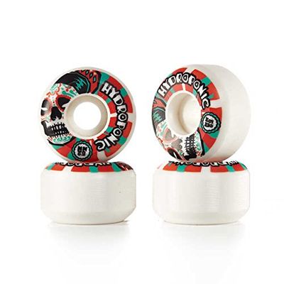 Centrano Hydroponic, Ruote per Skateboard Unisex-Adulto, Bianco/Rosso, 52 mm