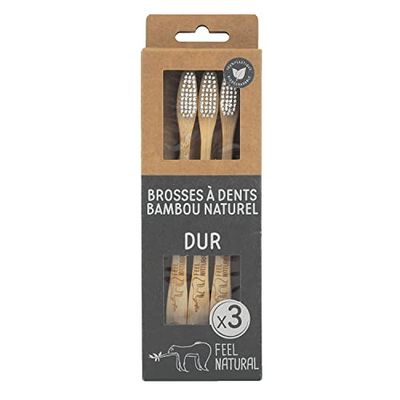 Feel Natural Hard Toothbrushes Pack of 3