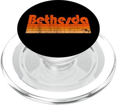 Estilo retro de los 80 en Bethesda, Maryland PopSockets PopGrip para MagSafe