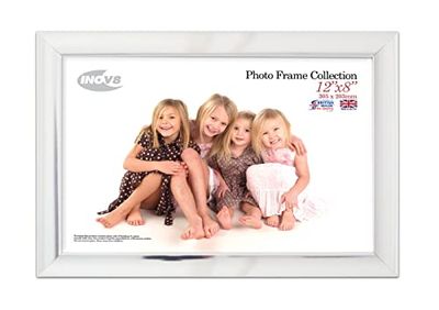 Inov8 Brits gemaakt traditionele foto/fotolijst, Scoop Zilver, 10x8-Inch_Parent_SPIG9 12x8 inch Scoop Chrome
