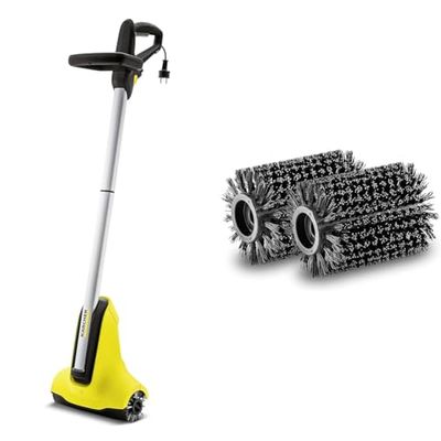 Kärcher PCL 4 - Nettoyeur de terrasses en Bois - Nettoyage en Profondeur, sans Effort, dans Le Sens de la Fibre du Bois & 2.644-121.0 Accessoire et Fourniture pour Aspirateur Balai Brosse
