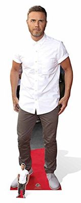 STAR CUTOUTS "Gary Barlow Branco brilho (cartão, multicolorido