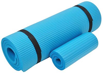 Dagelijkse Essentials 1/2-Inch Extra Dikke Hoge Dichtheid Anti-Tear Oefening Yoga Mat met Knie Pad en Draagband