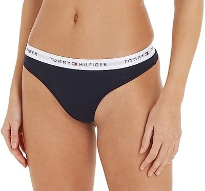 Tommy Hilfiger Women's Thong Uw0uw03835 Thongs, Blue (Desert Sky), XS