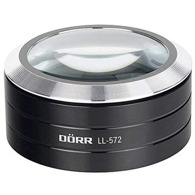 Dörr 540140 Lente d' ingrandimento per lettura con illuminazione a LED professionale LL di 572 (5 X Ingrandimento)