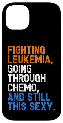 Divertente Leucemia Fighter Chemo Paziente Inspirational Custodia per iPhone 14 Plus