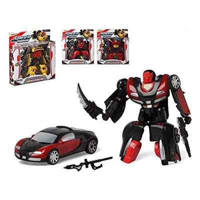 BigBuy Fun S1122103 Auto Robot Power Hero