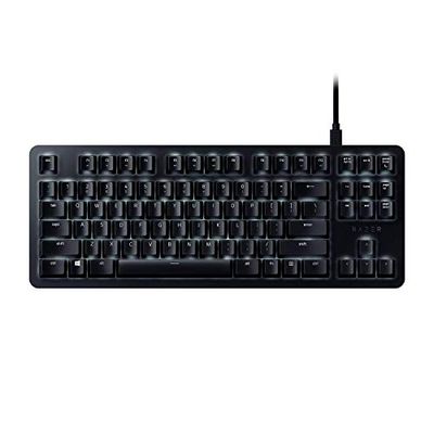 Razer BlackWidow Lite klawiatura do gier, cicha i dotykowa – kompaktowa ze zdejmowanym kablem, bezbłędna konstrukcja, zasilana przełącznikiem Razer Chroma, Razer Orange - US LAYOUT