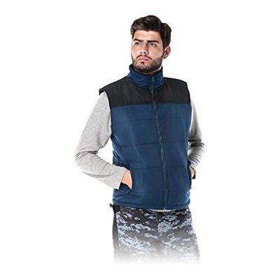 FOKER_GBXXXL Gevoerd veiligheidsvest, donkerblauw-zwart, XXXL maat