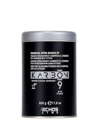 ECHOSLINE Karbon 9 Charcoal Extra Bleach 9T-Poudre décolorante compacte 9 Tons, Multicolor, One Size