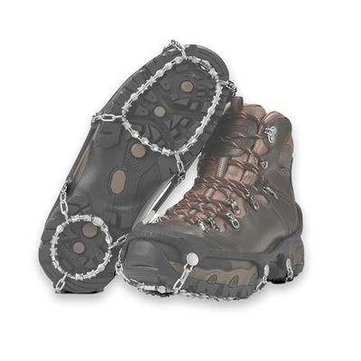 Yaktrax Diamond Grip All-Surface Traction Cleats voor wandelen op ijs en sneeuw (1 paar), X-Large, zwart