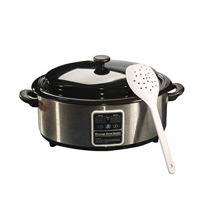 Master Massage Hot Stone Warmteapparaat met digitale controle-eenheid en temperatuurweergave incl. scheplepel 6 liter