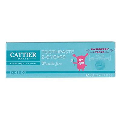 Cattier Dentifrice Enfant 2-6 Ans Goût Framboise - Bio - 50 ml