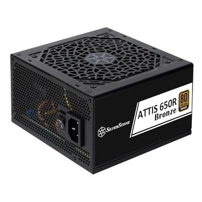 SilverStone Technology ATTIS 650R Brons, 80 Plus-Bronzen ATX-3.1 ATX Voeding met 650W, SST-AT650R-BF