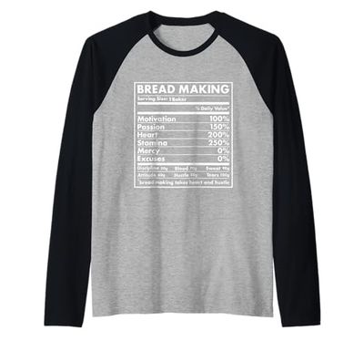 Baker Nutrition Pane Making Maglia con Maniche Raglan