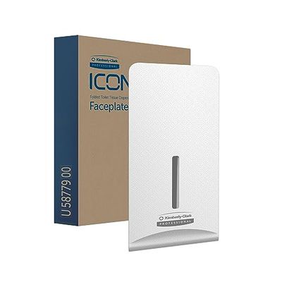 Kimberly-Clark Professional ICON 58779 - Piastra frontale con motivo a mosaico, per dispenser di carta igienica piegata; 1 piastra frontale per custodia