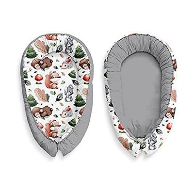 Kospu Multifunctionele Babynest Cocoon Baby Baby Baby Cocoon Bumper Reiswieg 100% Katoen Anti-Allergisch