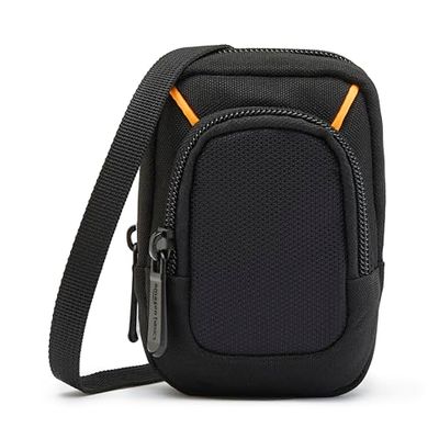 Amazon Basics Estojo para câmara digital compacta, médio com acolchoado interno para câmaras de 10,2 x 6,1 x 2,5 cm, preto, sólido, extra pequeno