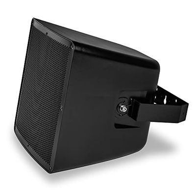 ic audio PRO 250-300 Speaker - Weatherproof Outdoor Speaker for Voice and Music, Easy Wall Mounting, 250 Watt Speaker, Ideal for Indoor and Outdoor Use - Black