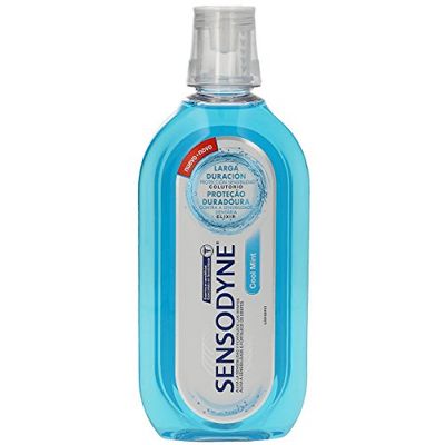 Sensodyne Enxaguar bucal Cool Mint, para dentes sensíveis, proteção duradoura sem álcool, alívio clinicamente testado, 500 ml