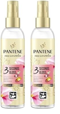 Pantene Biotin Leave In Conditioner for Coloured Hair, 145ml, Colour Hair Gloss, Hydrating Conditioner (Pack of 2)