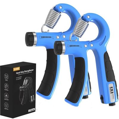 Handtränare, set om 2 handtränare underarmstränare, justerbart handtag 5–60 kg, handunderarmsträning, greppstyrketräning, halkfritt grepp, för idrottare och handåterhämtning