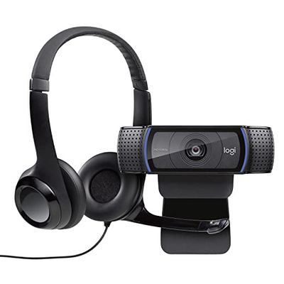 Logitech C920 HD Pro Webcam + H390 Cuffie Cablate