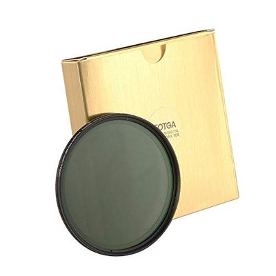 Fotga 58 mm Ultra Sottile Multi-Coating MC Fader Variabile ND Filtro Lente Neutra ND2 a ND400, Telaio Ottico Opaco con Fermi Rigidi