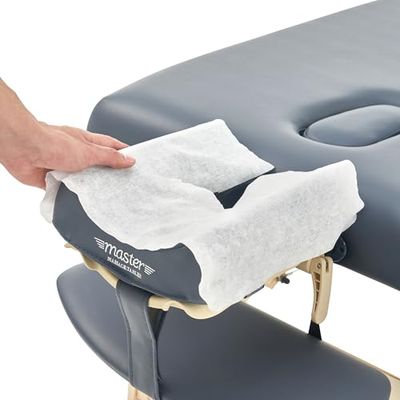 Master Massage wegwerp hoofdbordbekleding afdekking voor massagebed hoofdkussen vliesdoeken 100 stuks