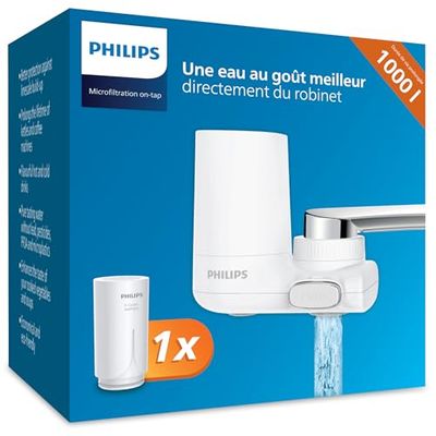 Philips Water Filtre Ontap AWP3703/10 MICROFILTRATION, filtre le CHLORE, les SÉDIMENTS et d'autres substances altérant le goût, capacité de filtration de 1.000 L