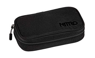 Nitro Pencil Case XL incl. Geo driehoekig & lesrooster, pennenetui, true black, UNIC