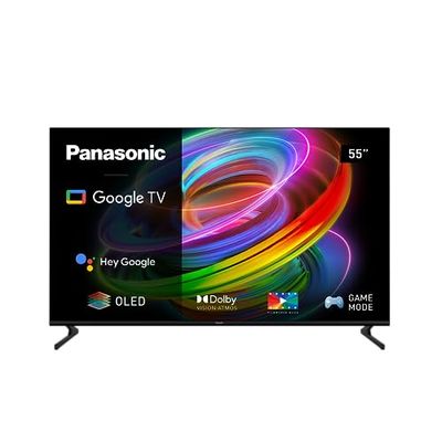 Panasonic TX-55MZ700E Smart 2023 TV OLED 55 Pollici 4K UHD High Dynamic Range (HDR),Dolby Atmos,Dolby Vision,Android TV,Assistente GoogleChromecast,Double Stand,Nero