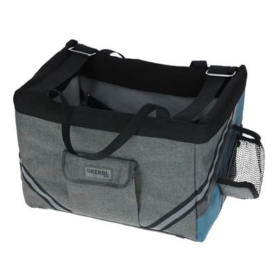 Kerbl Pet Sac à vélo Vacation Gris/Bleu, 38X29X25cm