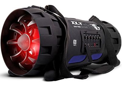 XX.Y P-127J draagbare Bluetooth luidspreker Boom Box (NFC) met ingebouwde accu/audio-ingang voor microfoon/muziekinstrument/MP3-speler zwart