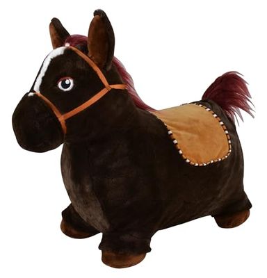 Bayer Chic 2000 401 40 Cheval Sauteur Gonflable avec Pompe à air Marron foncé