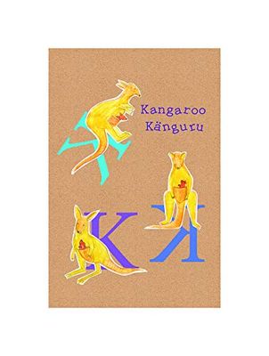 Komar ABC Animal K Tableau Mural avec Cadre en 3 Tailles, coloré, P036K-30x40