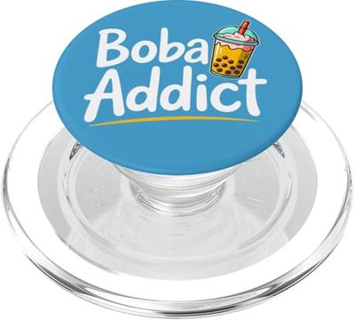 Adicto de boba amante de té de burbujas divertidas PopSockets PopGrip para MagSafe