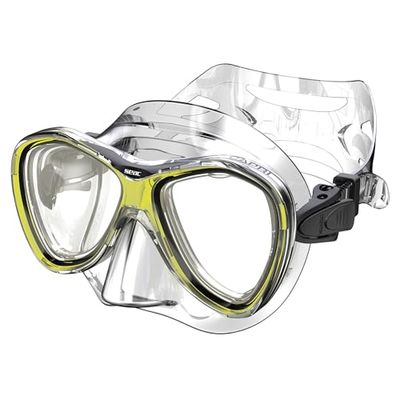Seac Capri - Máscara de Buceo de Silicona, Color Amarillo