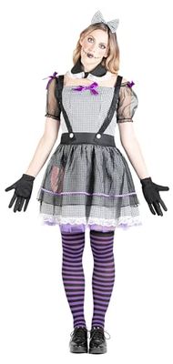 Ciao- Killer Dolly Costume Ragazza Donna Adulto (Taglia Unica), Multicolore, 62193
