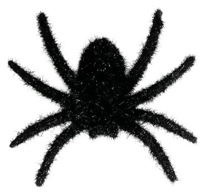 FIESTAS GUIRCA Set van 6 zwarte haarspinnen (6 cm), decoratie voor Halloween en kostuumfeesten, ideaal voor het creëren van een griezelige sfeer, zwart