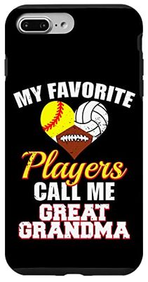 My Favorite Softball Volleyball Football Great Grandma Case for iPhone 7 Plus/8 Plus