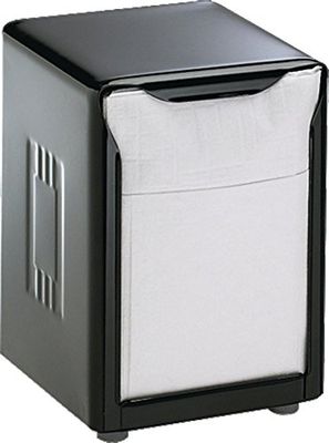 San Jamar H985BK Table Top Low Napkin Dispenser, Black